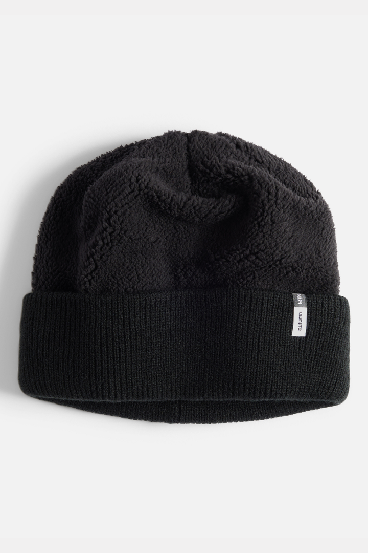 REVERSE FLEECE BEANIE