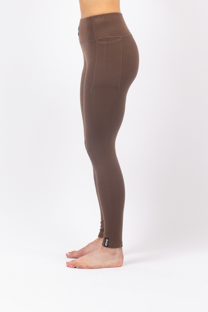 POCKET MERINO WOOL RIB TIGHTS