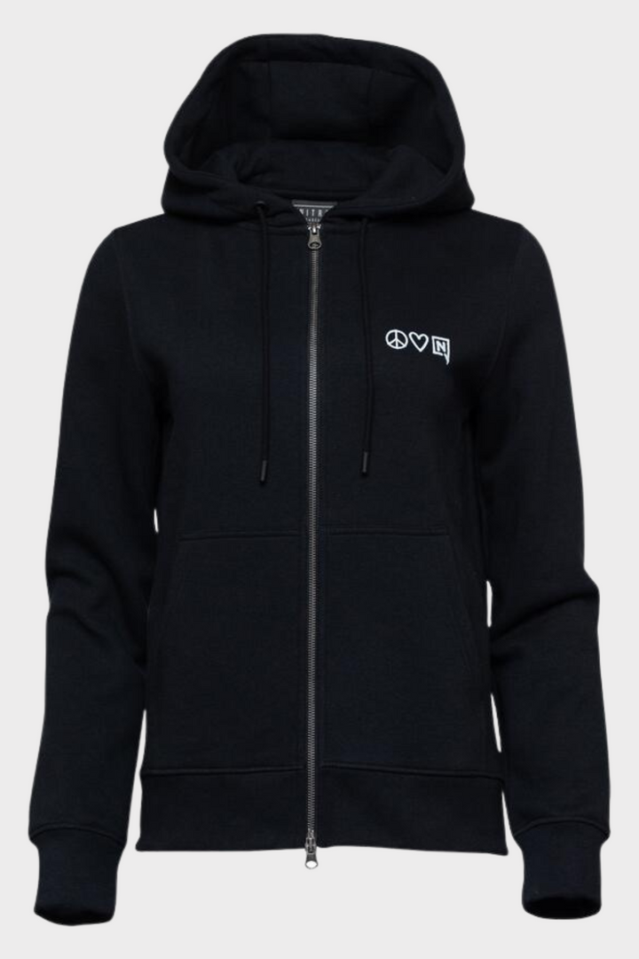 SUDADERA CON CAPUCHA PEACE-LOVE-NITRO 