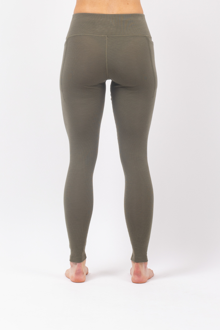 POCKET MERINO WOOL RIB TIGHTS
