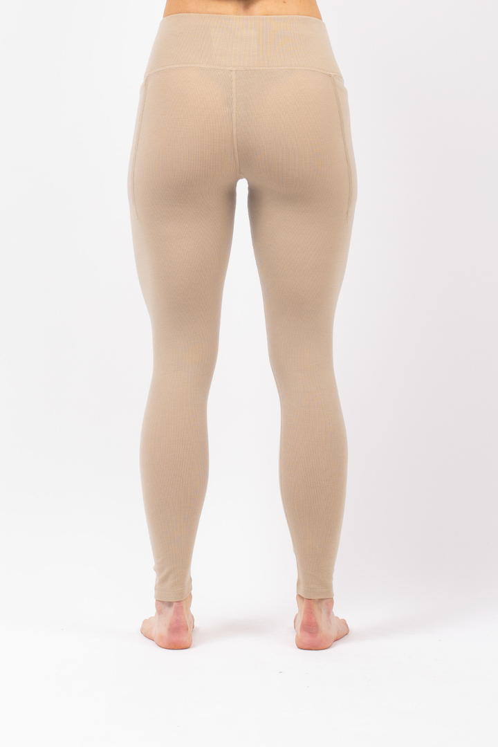 POCKET MERINO WOOL RIB TIGHTS