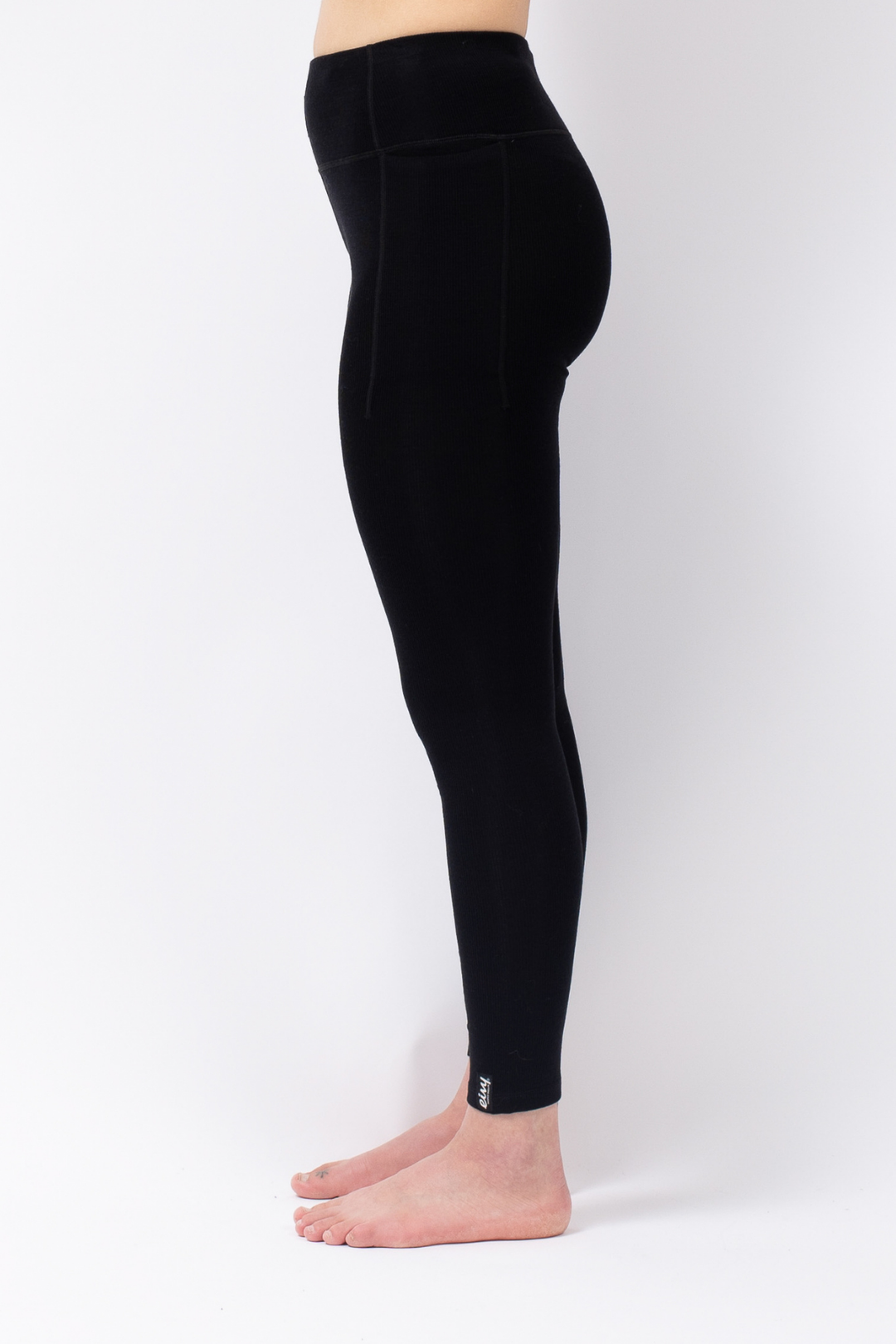 POCKET MERINO WOOL RIB TIGHTS