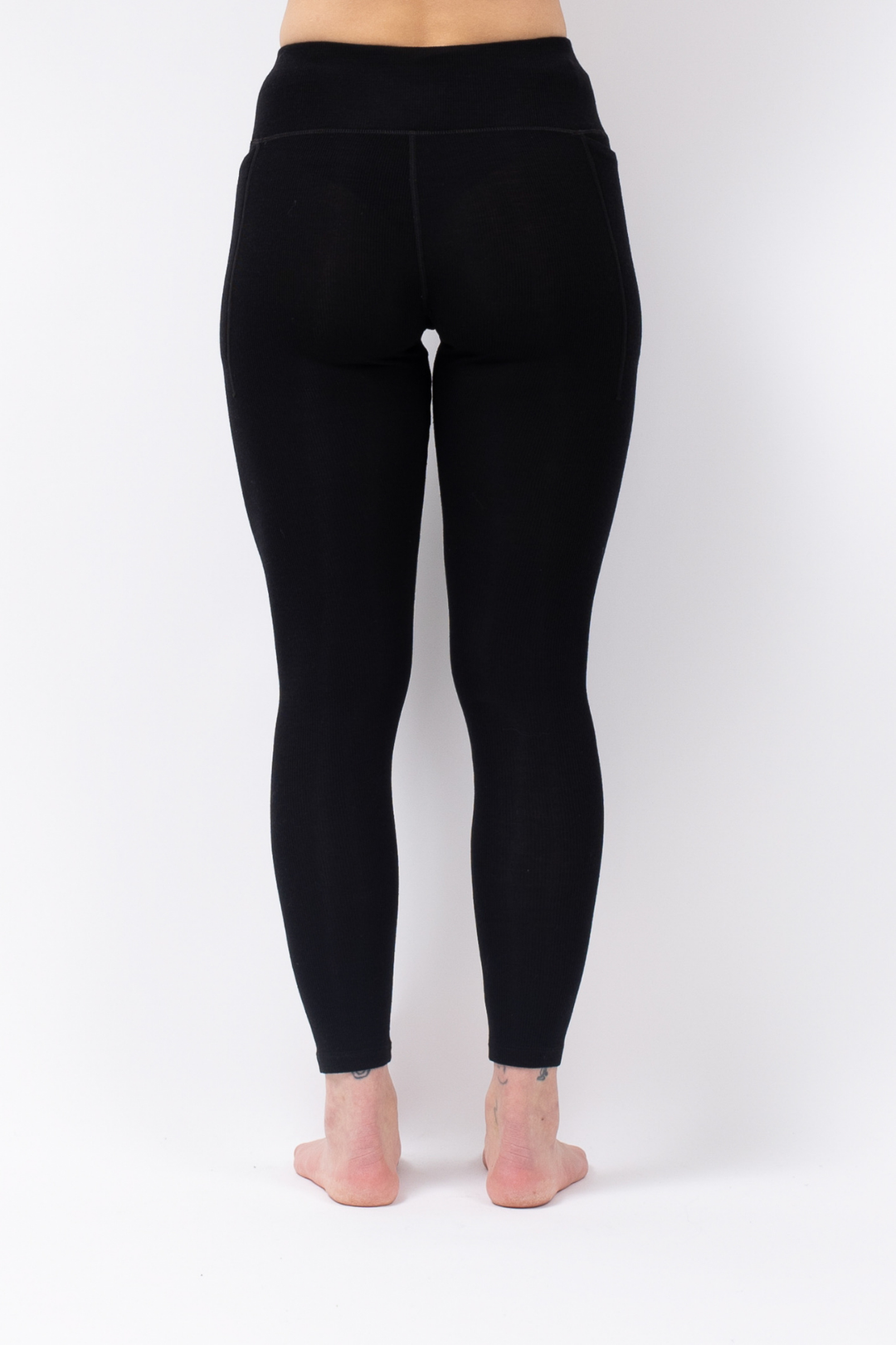POCKET MERINO WOOL RIB TIGHTS