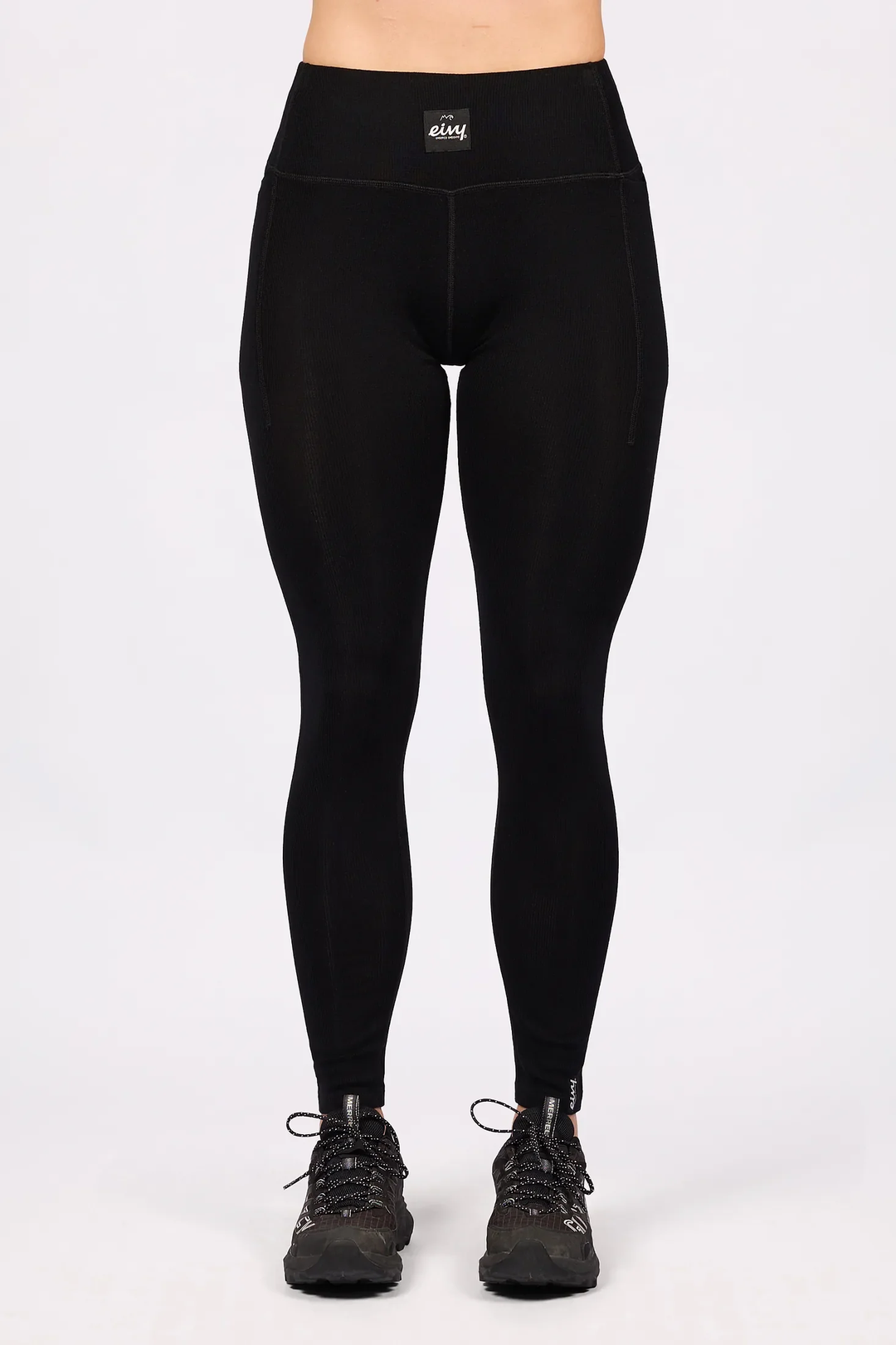 POCKET MERINO WOOL RIB TIGHTS