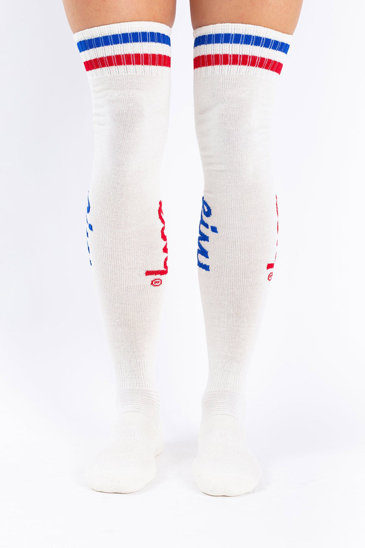 CALCETINES DE LANA POR ENCIMA DE LA RODILLA PARA ANIMADORAS